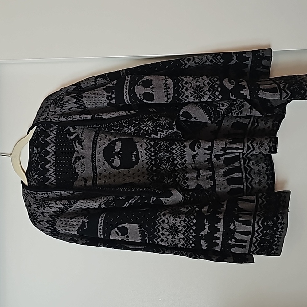 Disney nightmare before Christmas open front cardigan